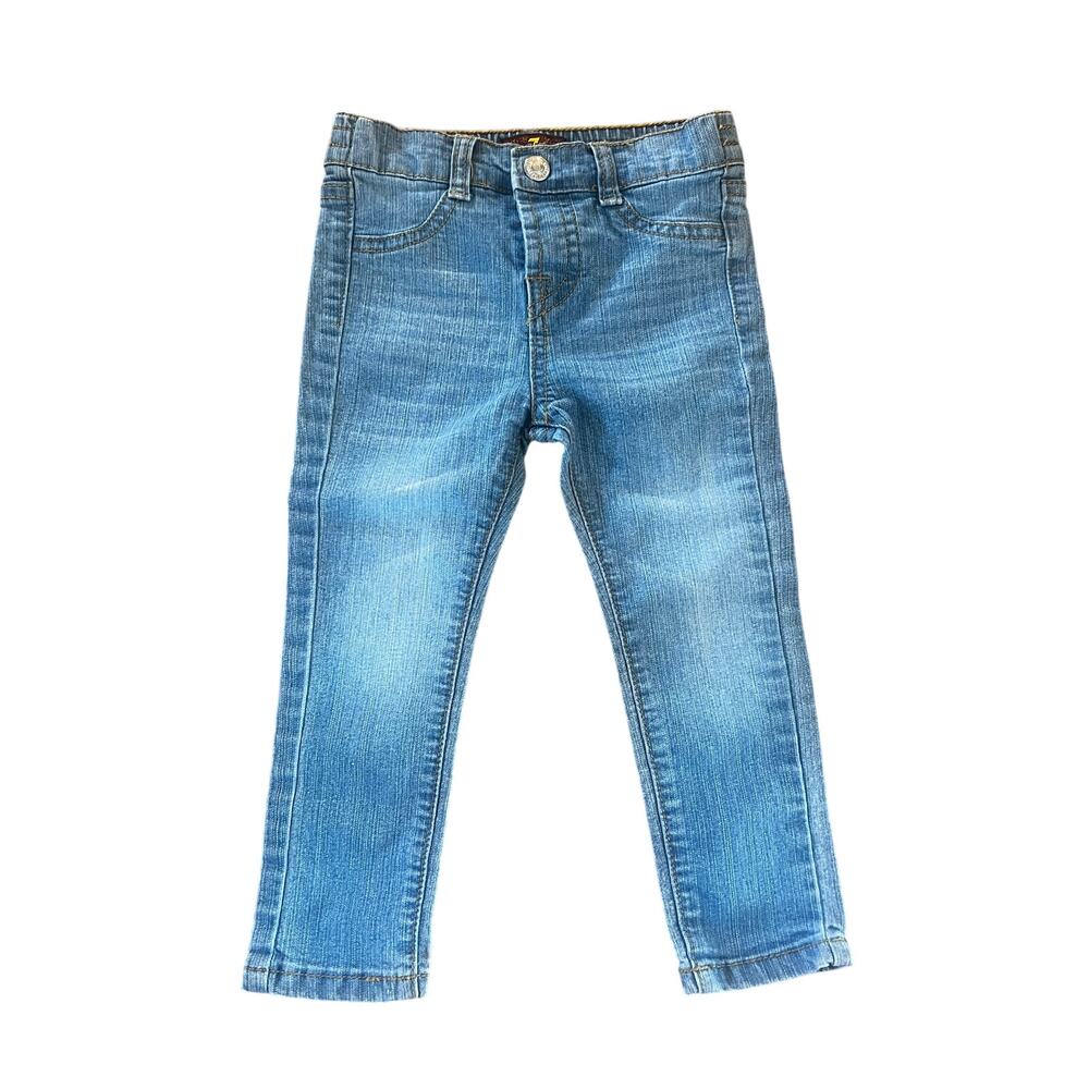 7 For All Mankind Girls Skinny Jeans Medium Wash | 24M